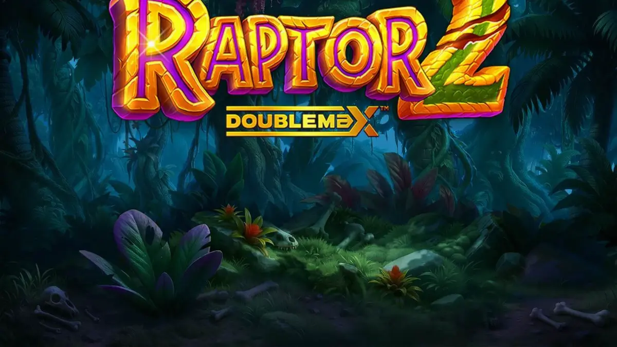 Raptor 2 DoubleMax slot gameplay with jungle theme and dinosaur symbols