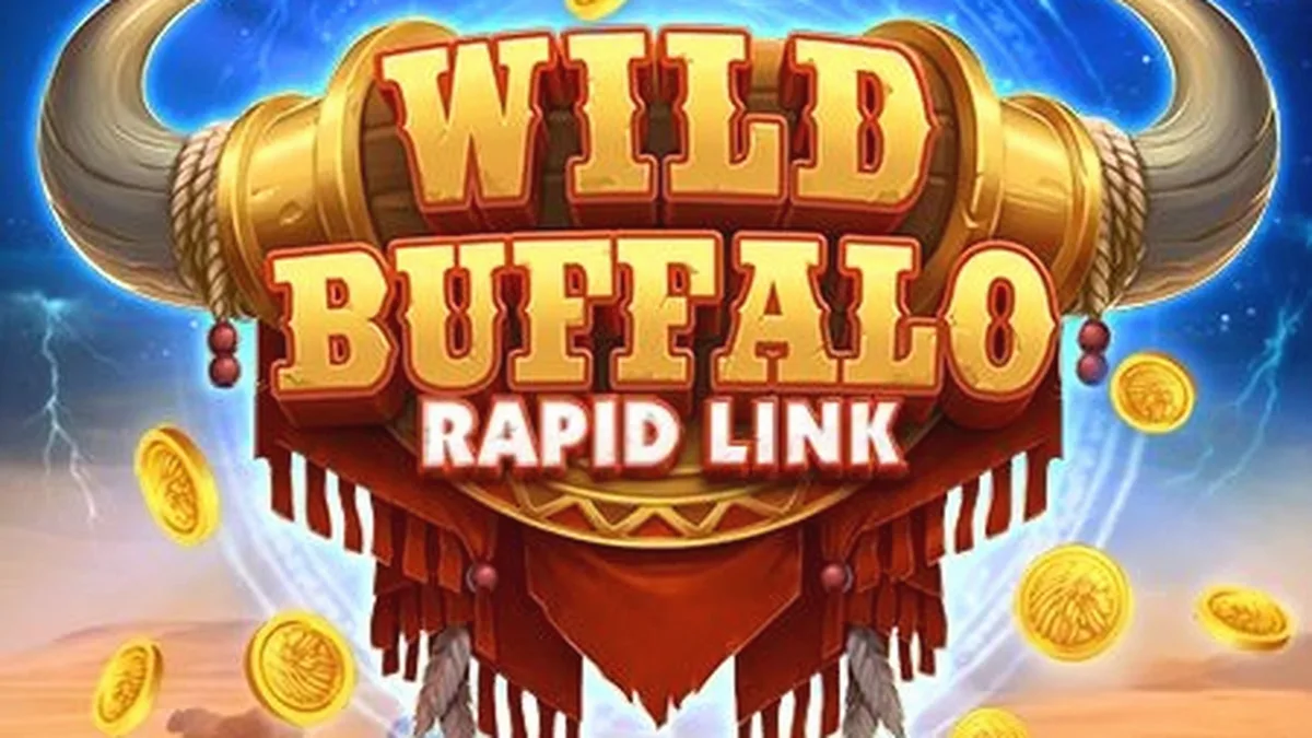 Tampilan visual slot Wild Buffalo: Rapid Link dengan tema alam liar
